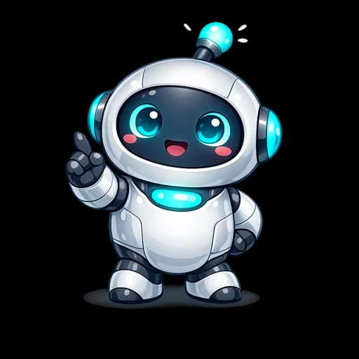 An illustrated guide character introducing chatbots to elementary students